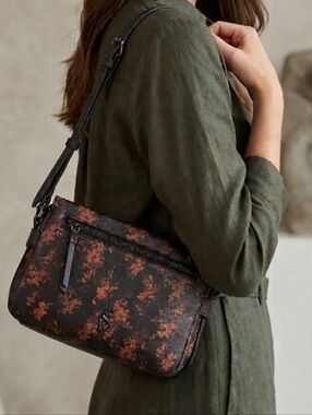 Simply Vera Sintra Crossbody Black/Brown New